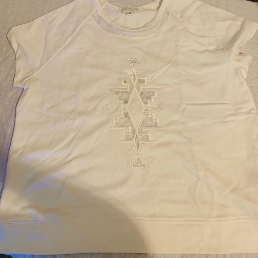 Forever 21 sweater material short sleeve tunic 2xl